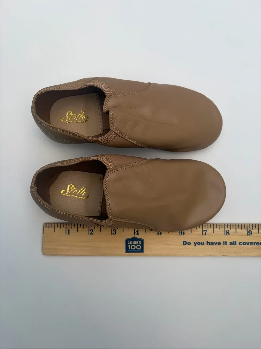 Stelle Tan Slip-On Jazz Shoes – Estimated Little Kid Size 11